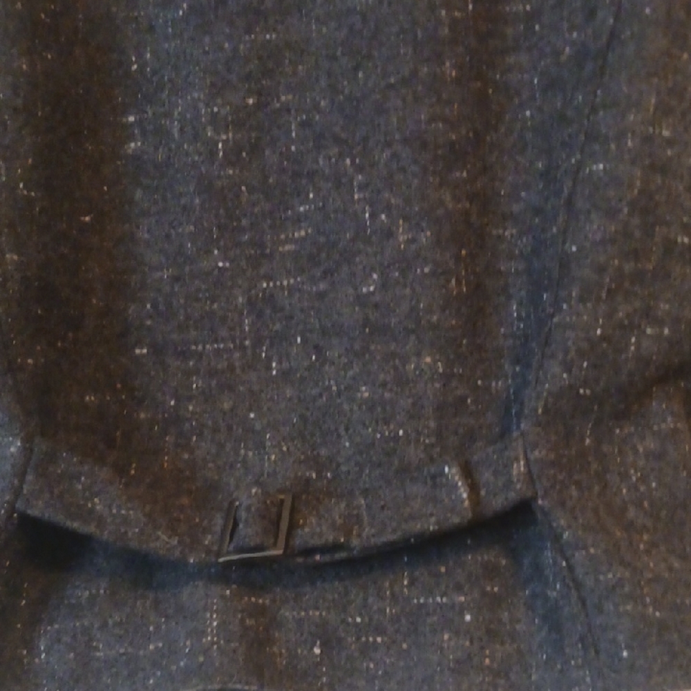 Women's Liz  Vest, Clayborn Gray Sleeveless Wool Grey Large Size - Picture 3 of 6